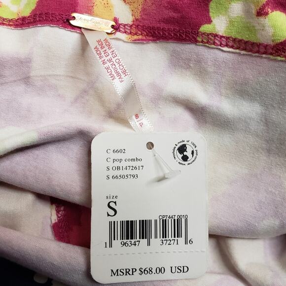 Free People Womens S Give Me More Crop Top in Pop Combo NEW - Picture 9 of 11